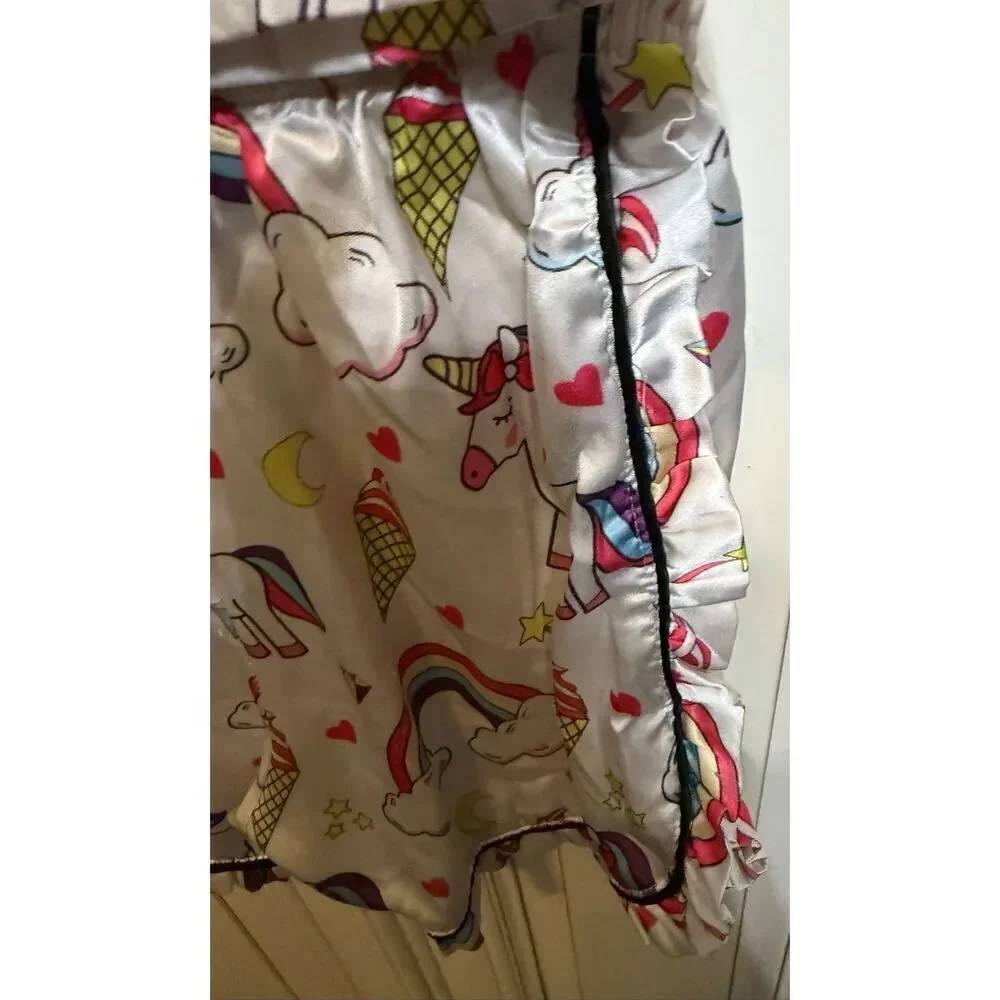 Lola + The Boys Girls Magical Unicorn Top and Shorts Set Multicolor Size 8